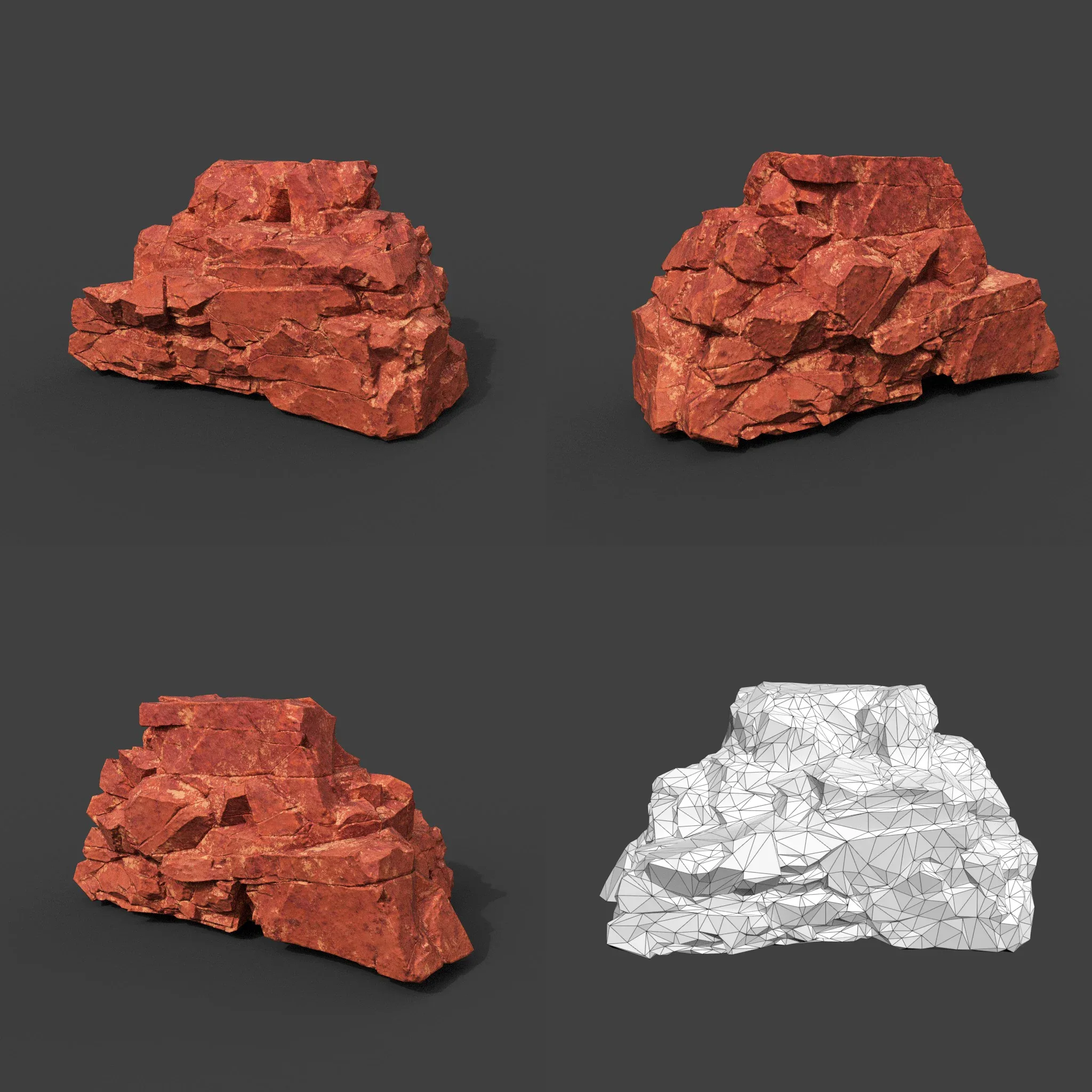 Low poly Sandstone Modular Rock 211210