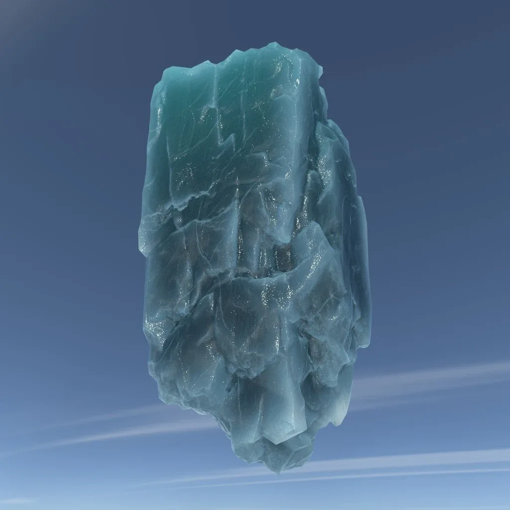 Low poly Floating Frozen Iceberg 211207