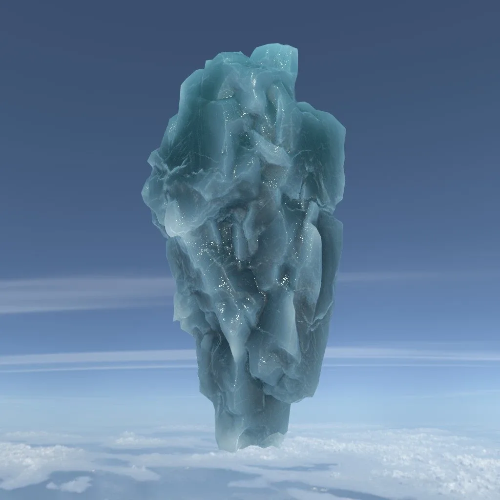 Low poly Floating Frozen Iceberg 211207