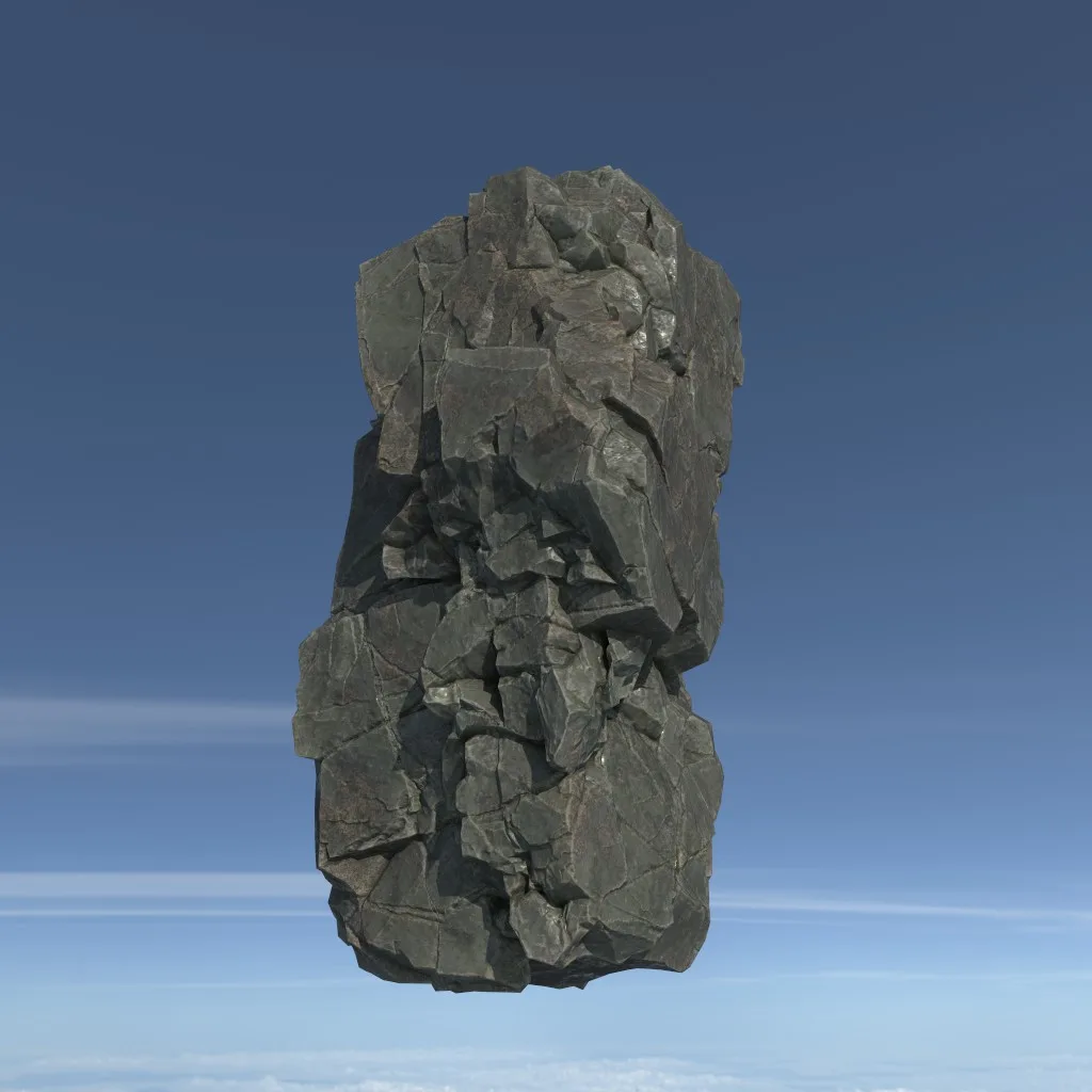 Low poly Floating Island Rock Pack 211205