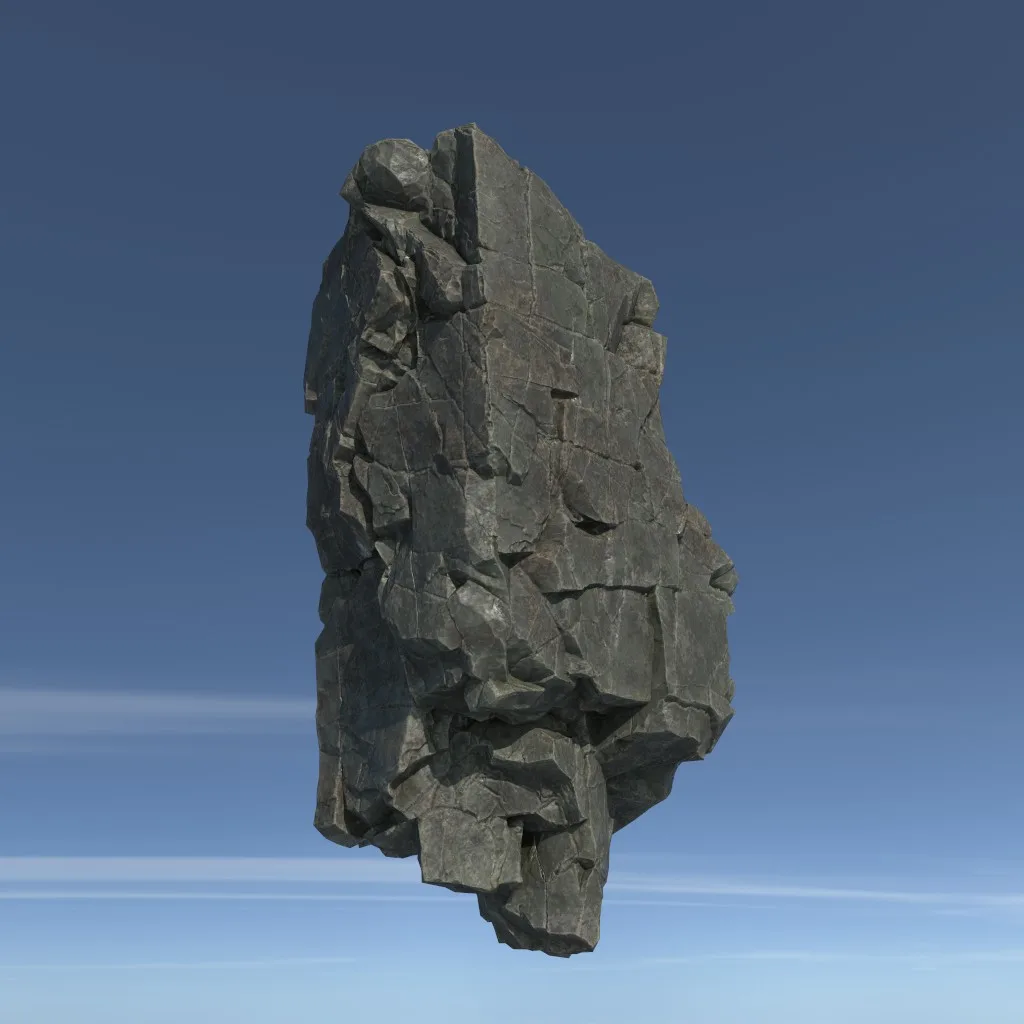 Low poly Floating Island Rock Pack 211205