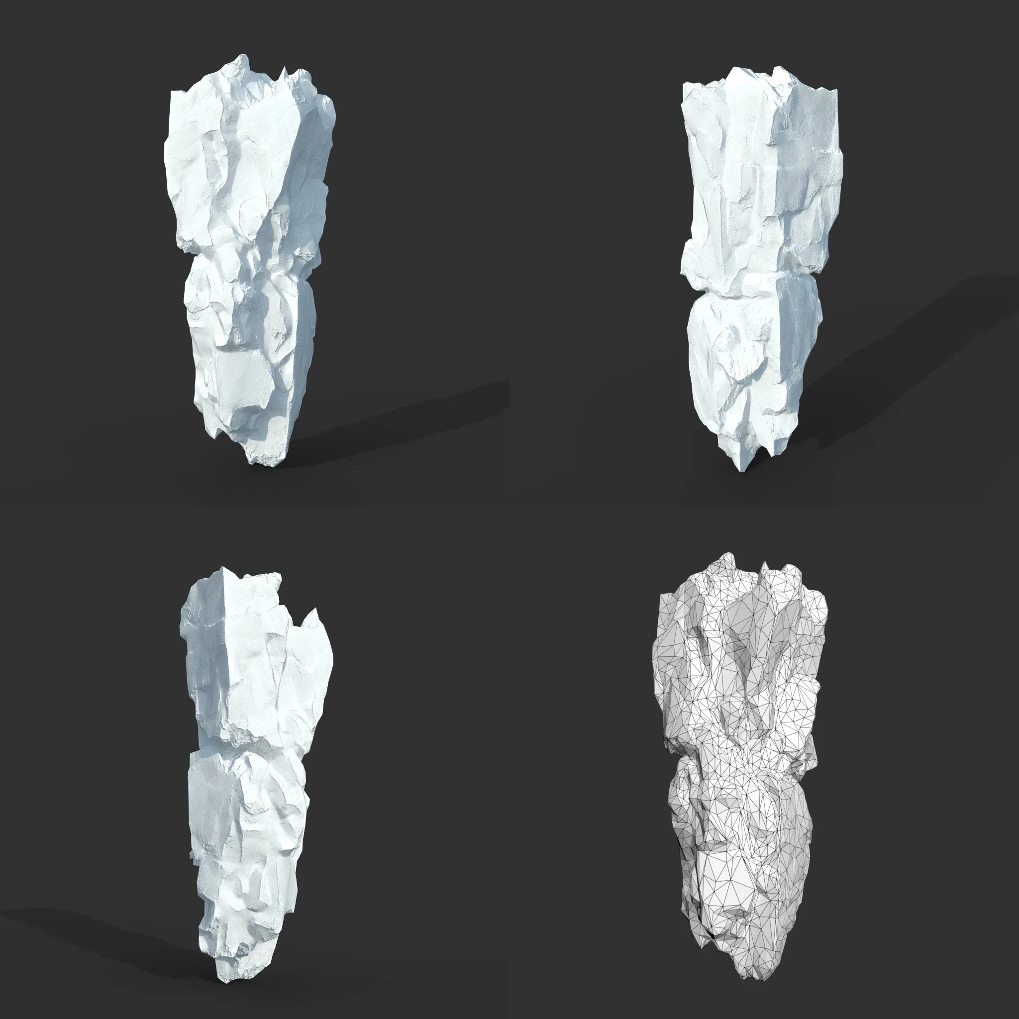 Low poly Snow Iceberg Modular 211129