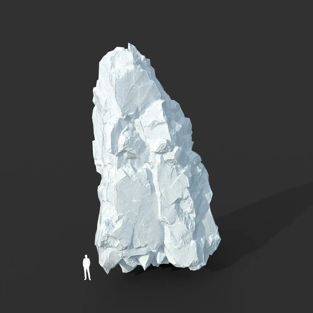 Low poly Snow Iceberg Modular 211129