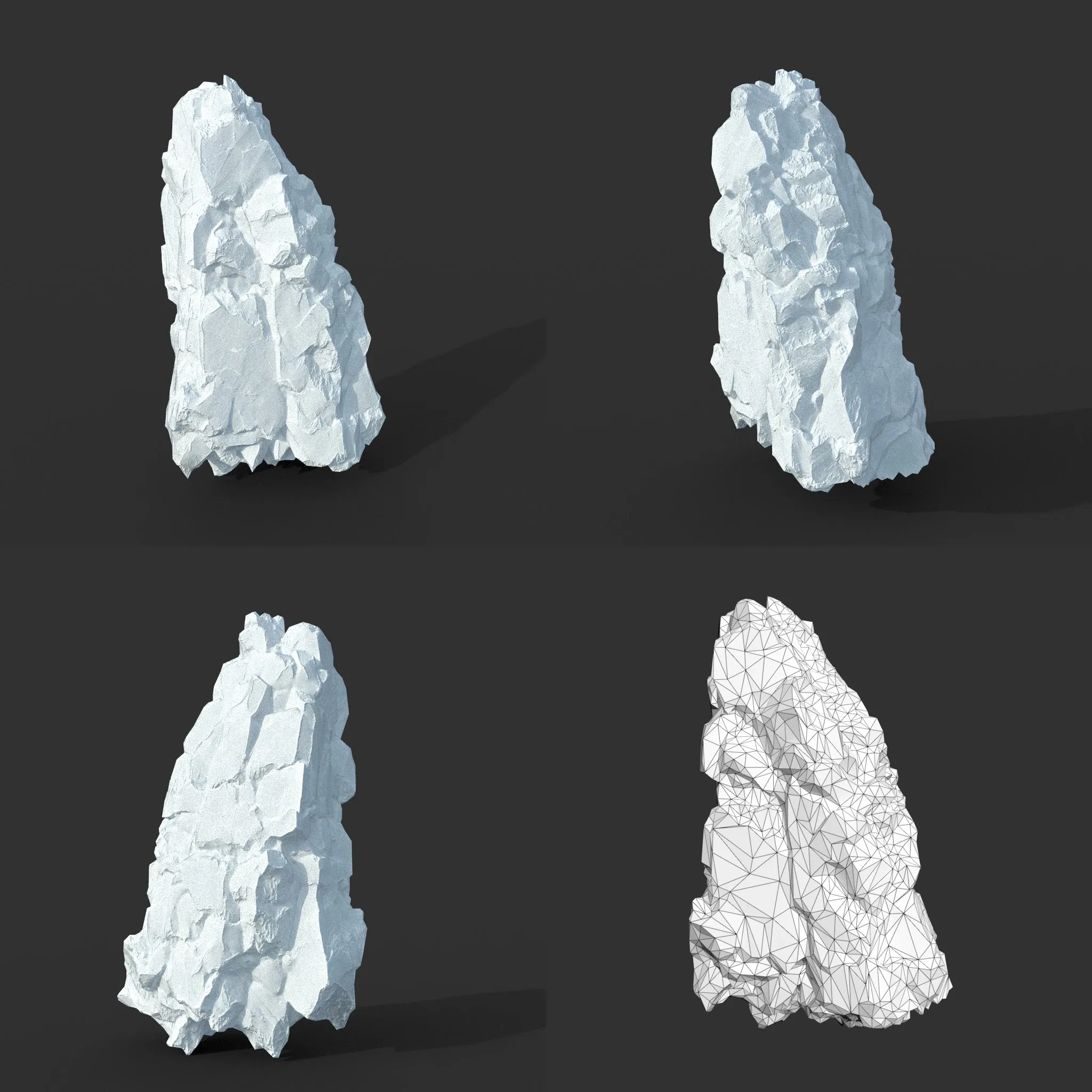 Low poly Snow Iceberg Modular 211129