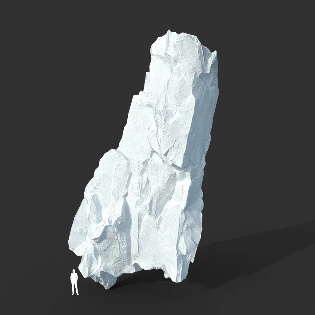 Low poly Snow Iceberg Modular 211129