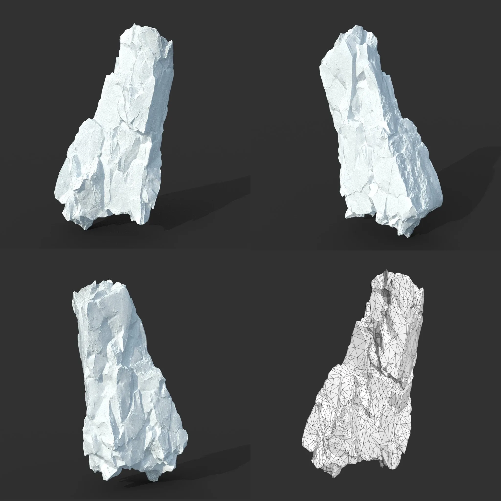 Low poly Snow Iceberg Modular 211129