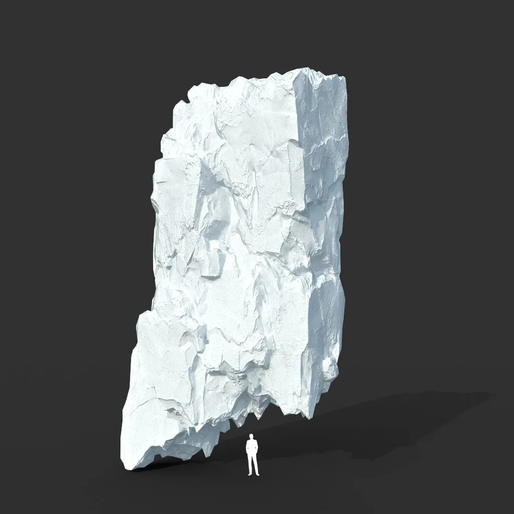 Low poly Snow Iceberg Modular 211129