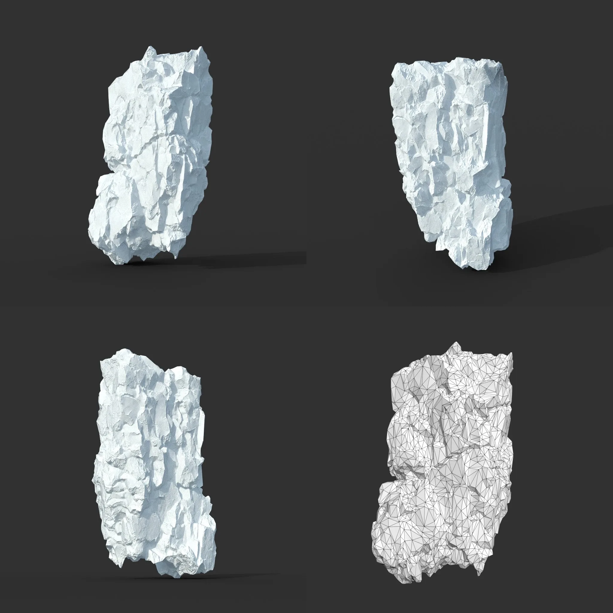 Low poly Snow Iceberg Modular 211129