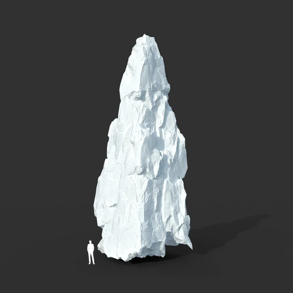 Low poly Snow Iceberg Modular 211129