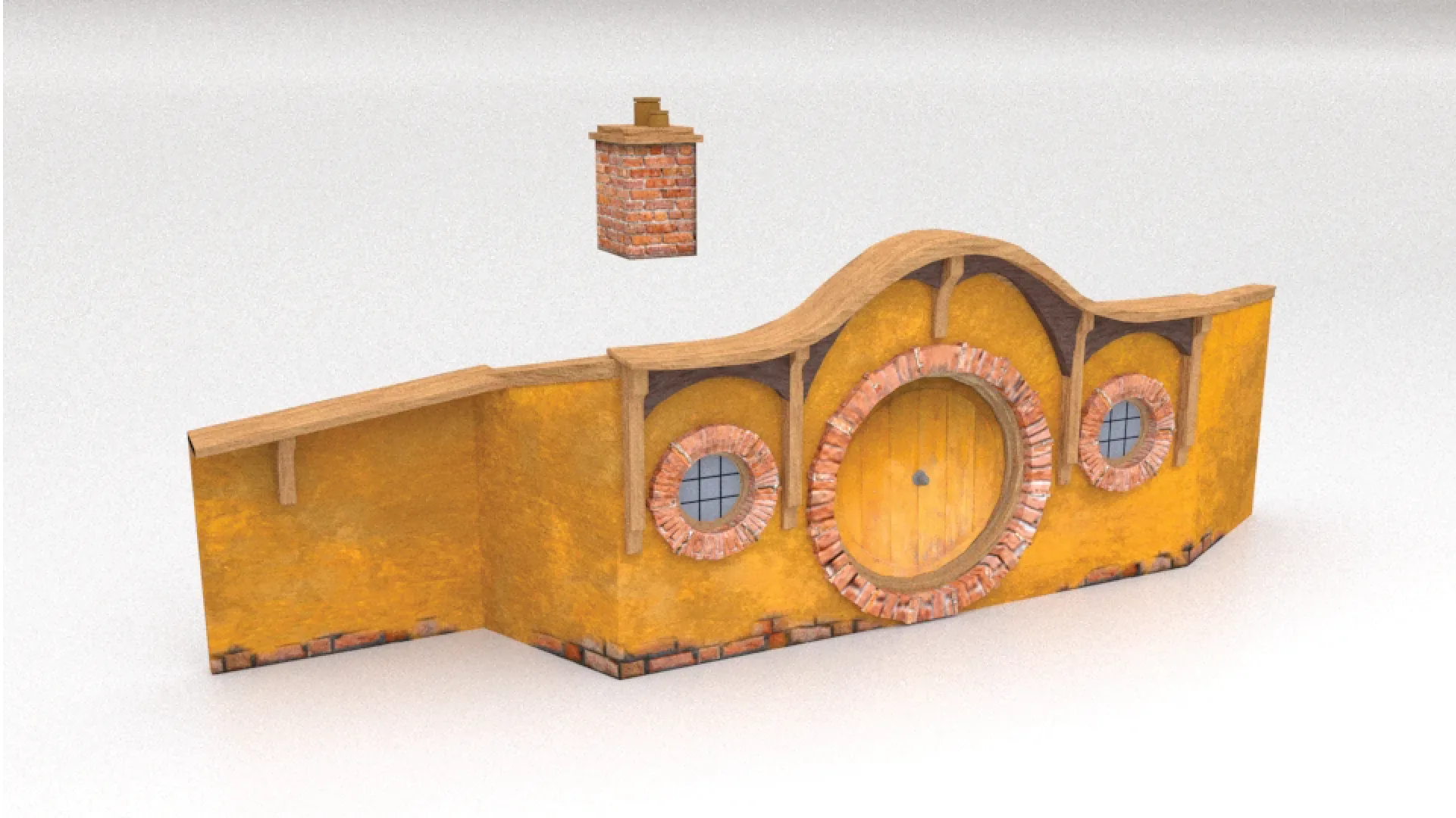 3D Hobbit Hole Dwelling