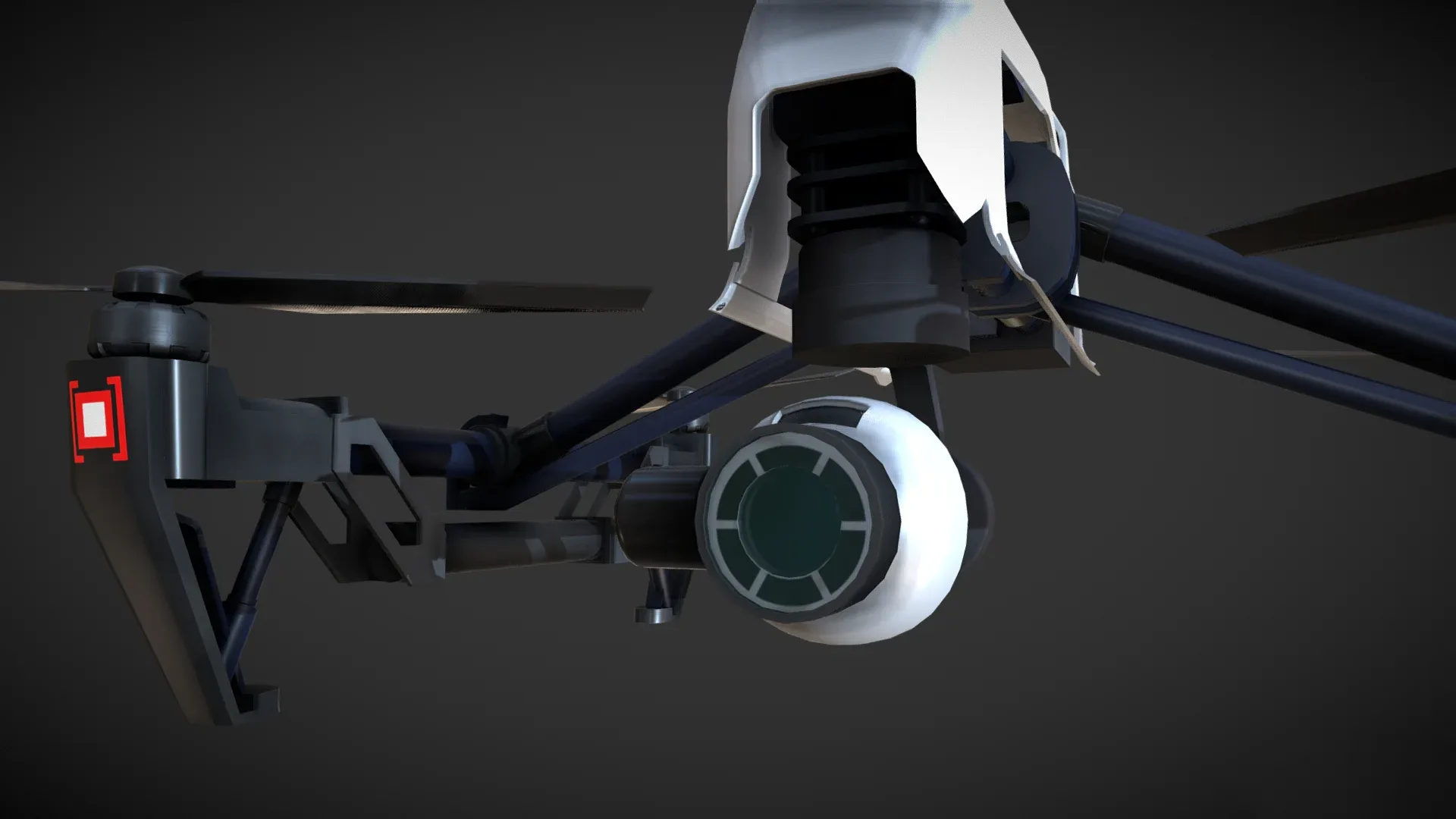 Spy Drone Low-poly