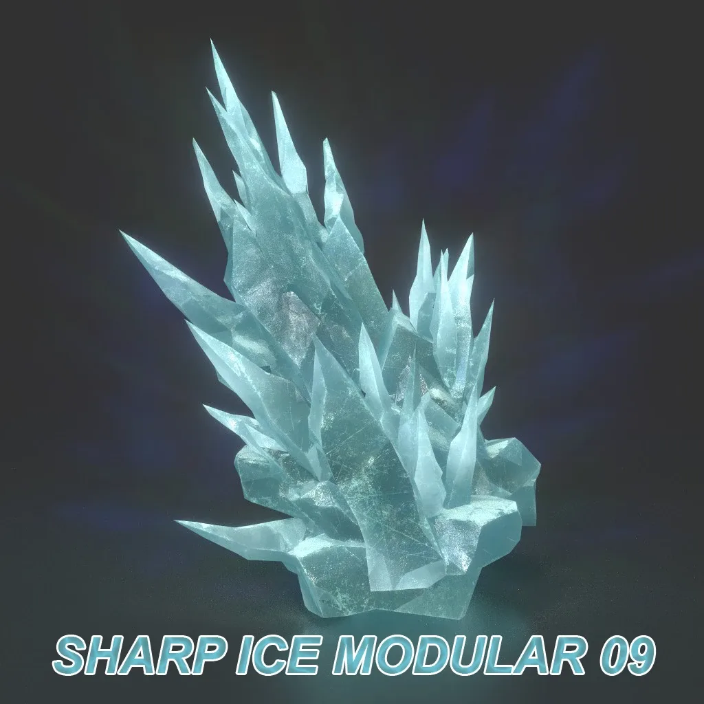 Low poly Sharp Ice Modular 210921