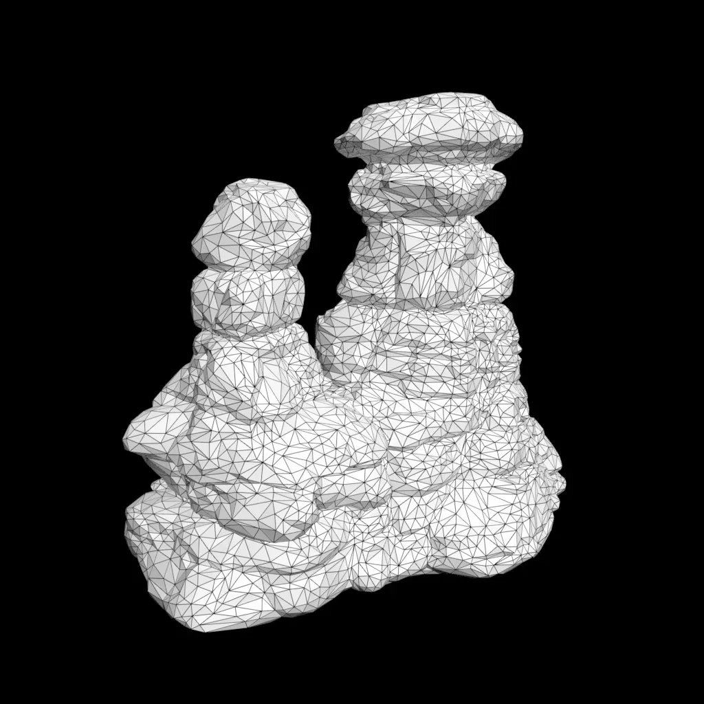 Low poly Sandstone Column 210907