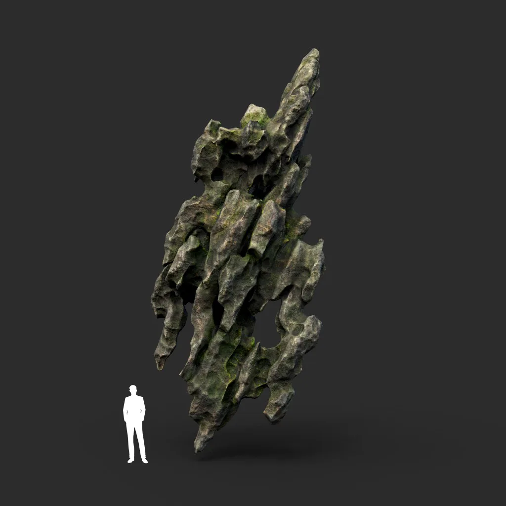 Low poly Cave Eroded Limestone Modular 210727