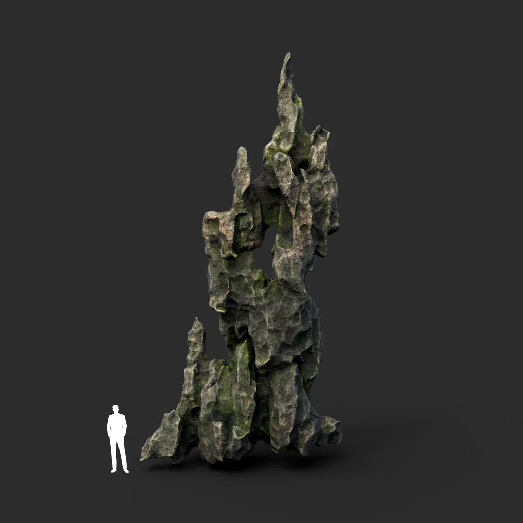 Low poly Cave Eroded Limestone Modular 210727