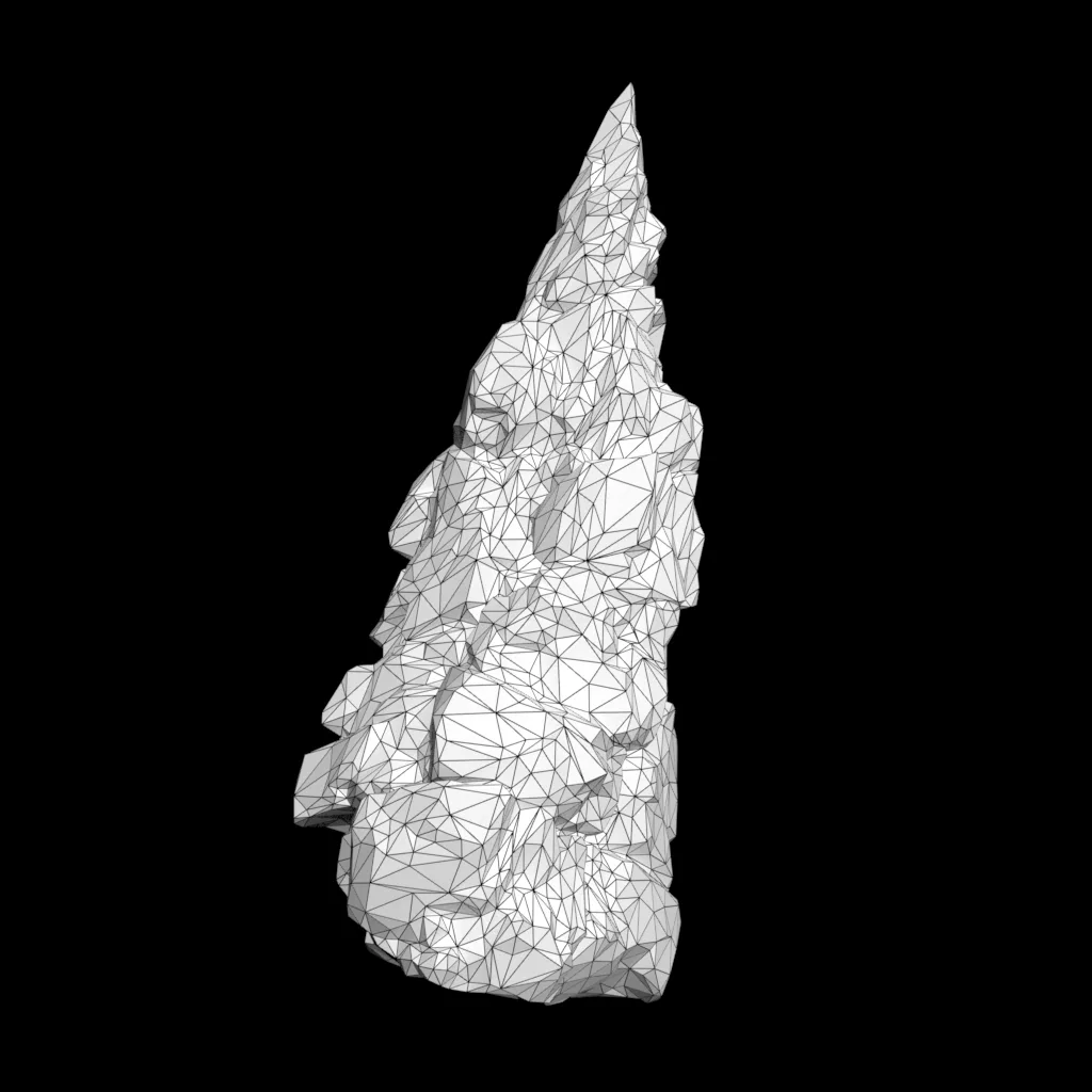 Low poly Black Cliff Modular Rock 210712