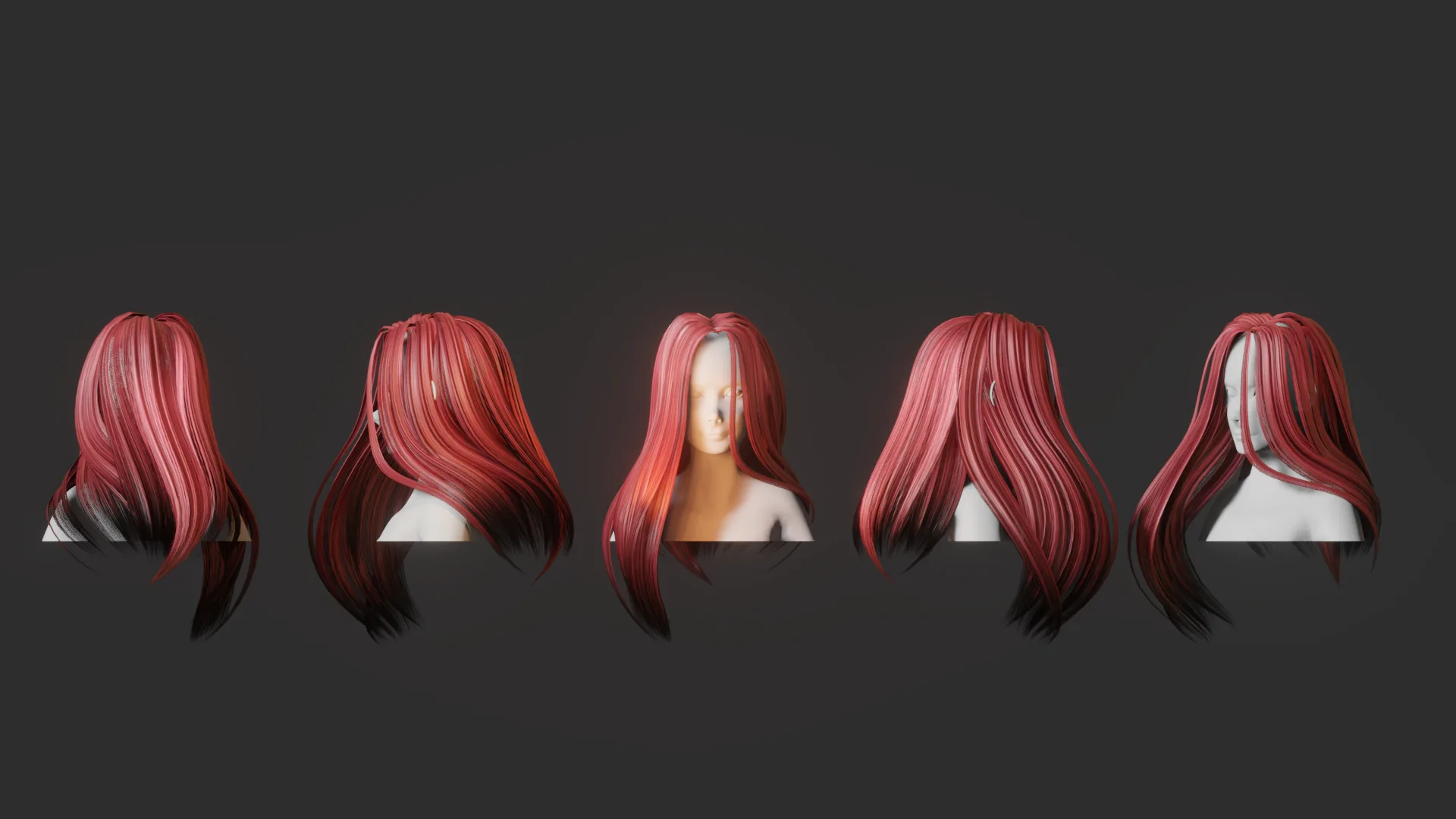 Hair pack 10 models