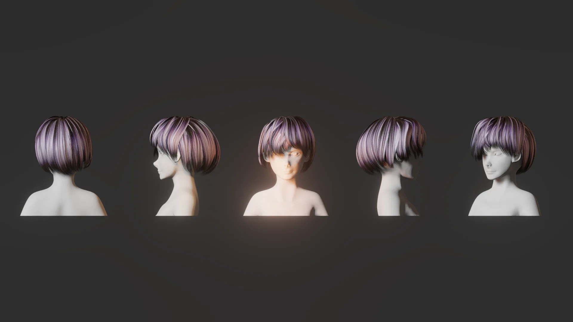 Hair pack 10 models