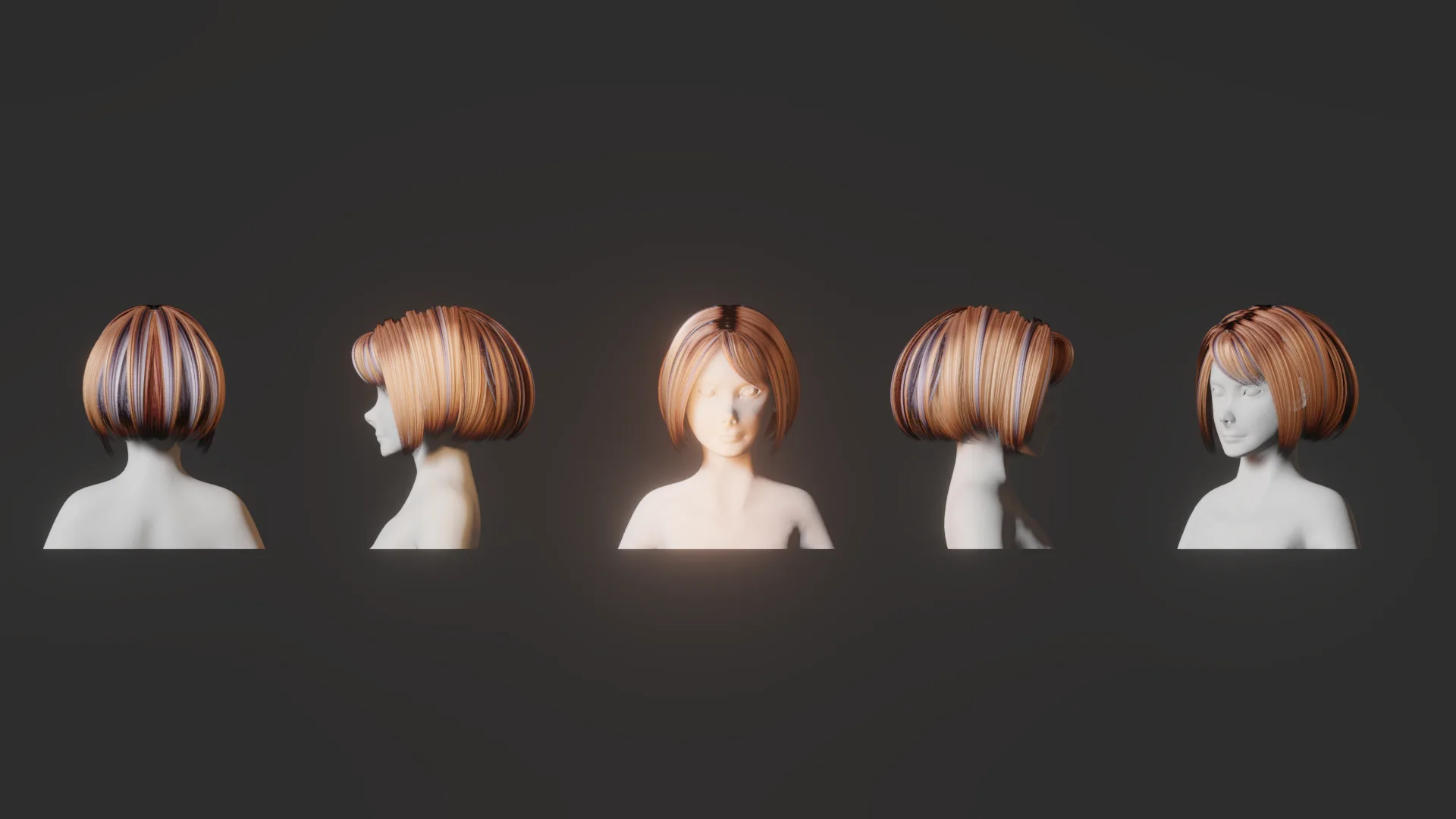 Hair pack 10 models