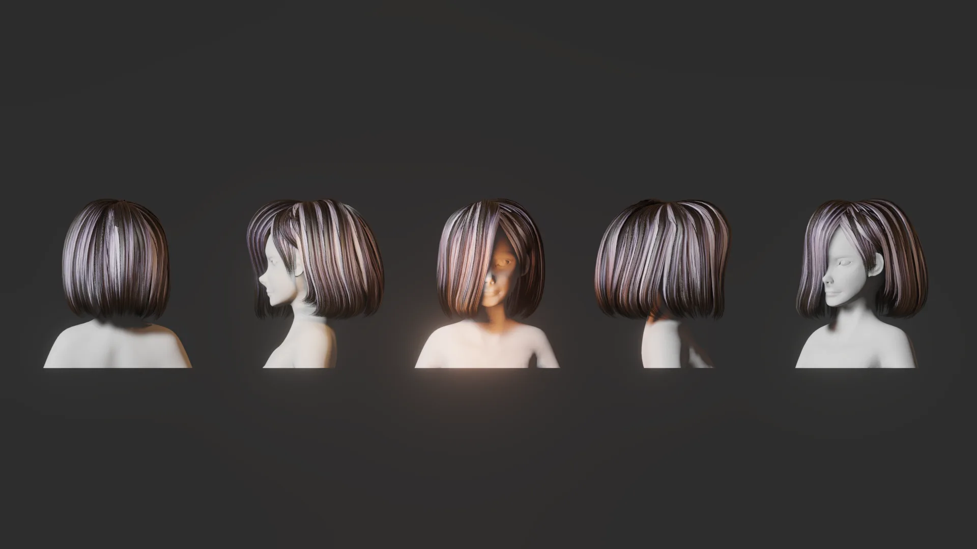 Hair pack 10 models