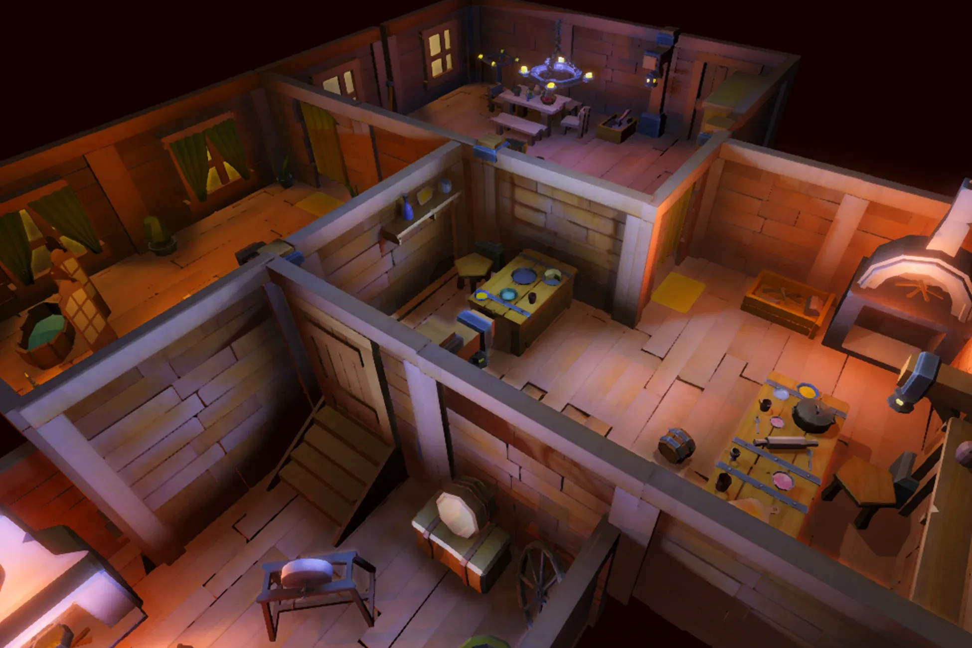 Stylized Tavern interior