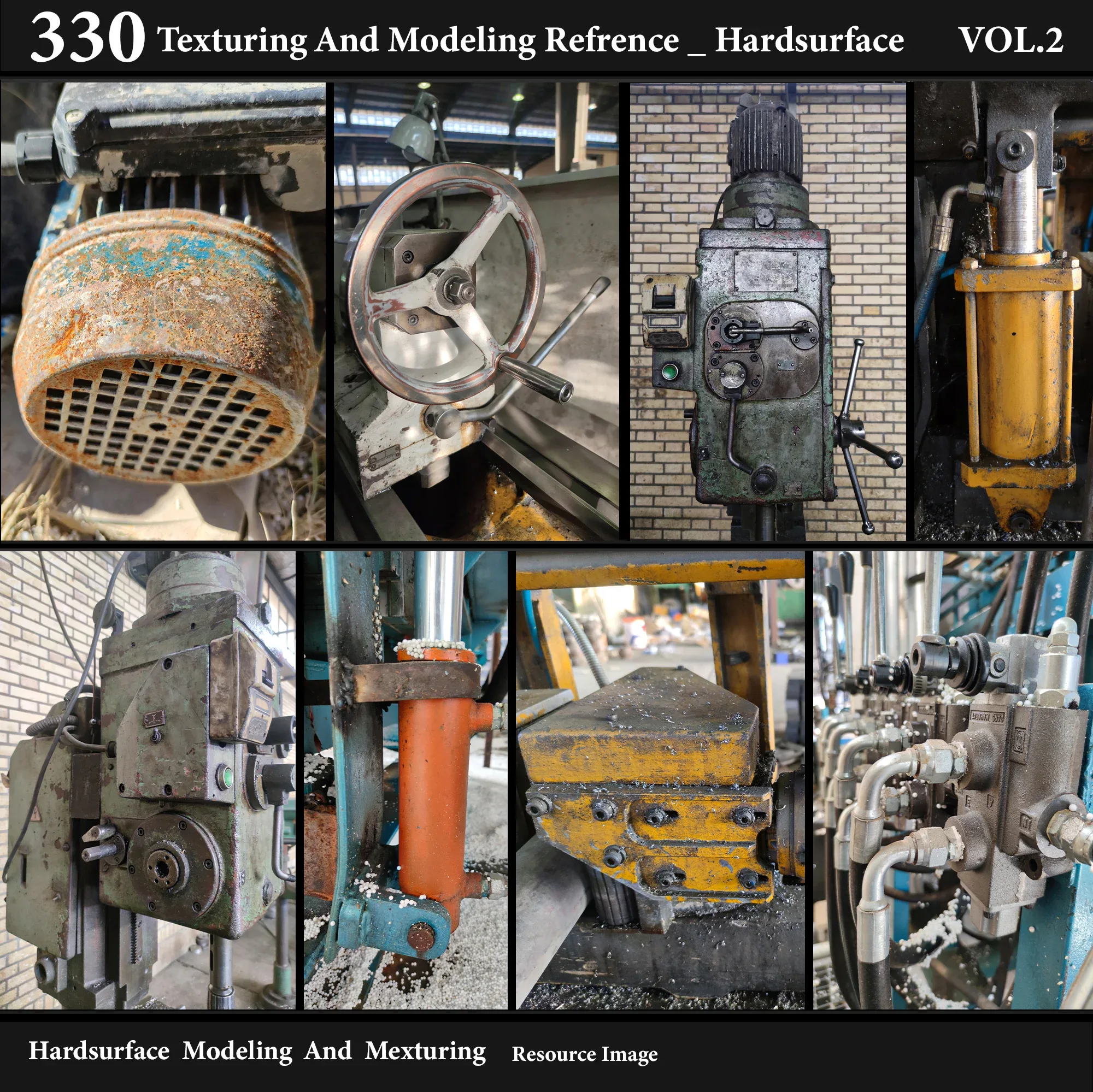 330 Texturing And Modeling Refrence _ Hardsurface _ VOL.2