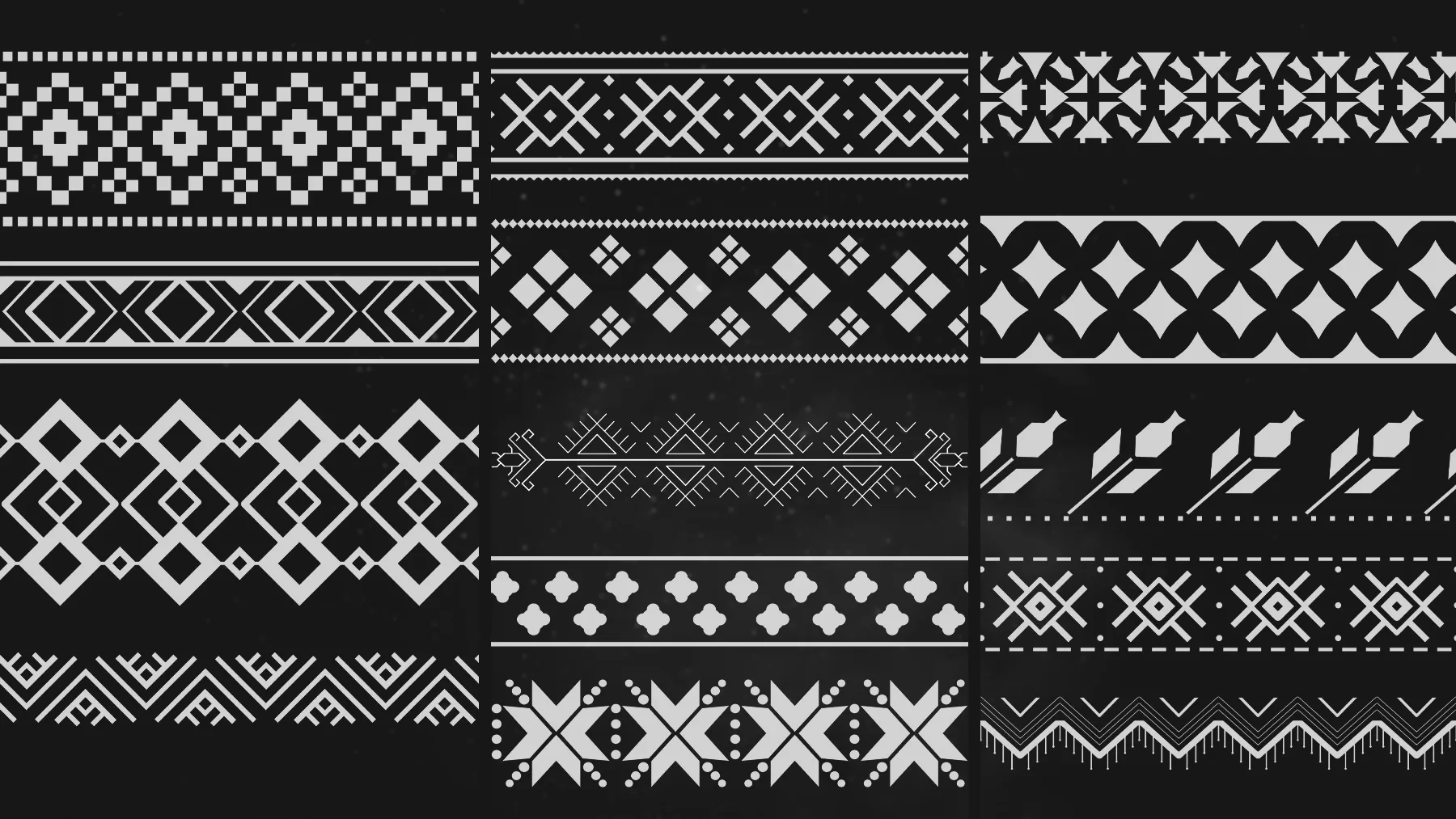 105 Romania Trim Border & Ornament Patterns Alpha Vol.1 (Tileable / 2K)