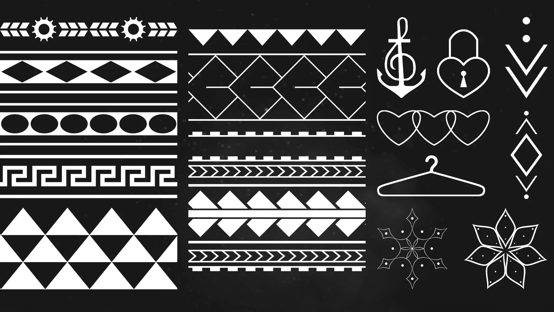 80 Tattoo Alpha / Stencil Patterns Vol.2