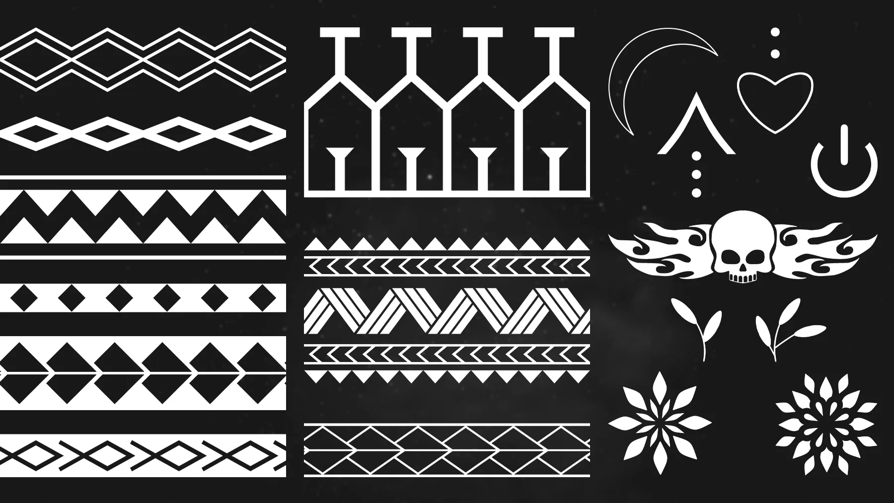 80 Tattoo Alpha / Stencil Patterns Vol.2