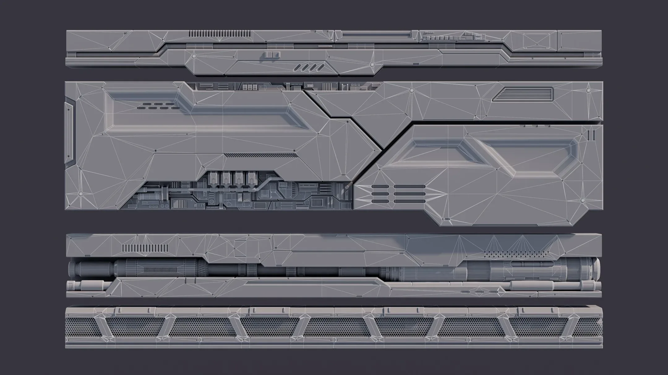 Sci-Fi Architecture Panels Kit Vol 02