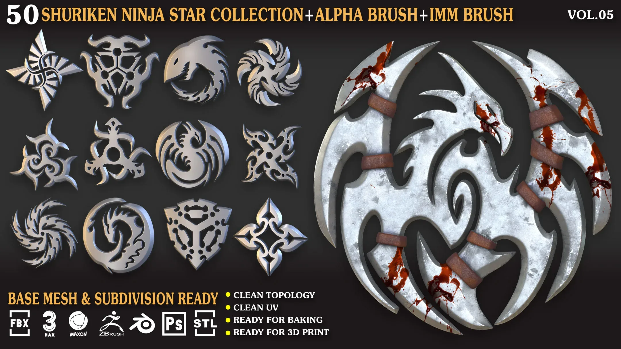 50 Shuriken_Ninja_Star_Collection_Vol_05