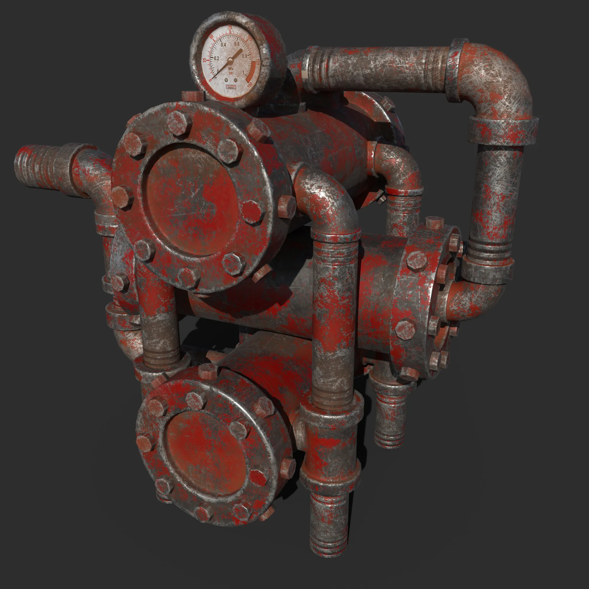 Vintage Water Pump Texturing Tutorial+Asset