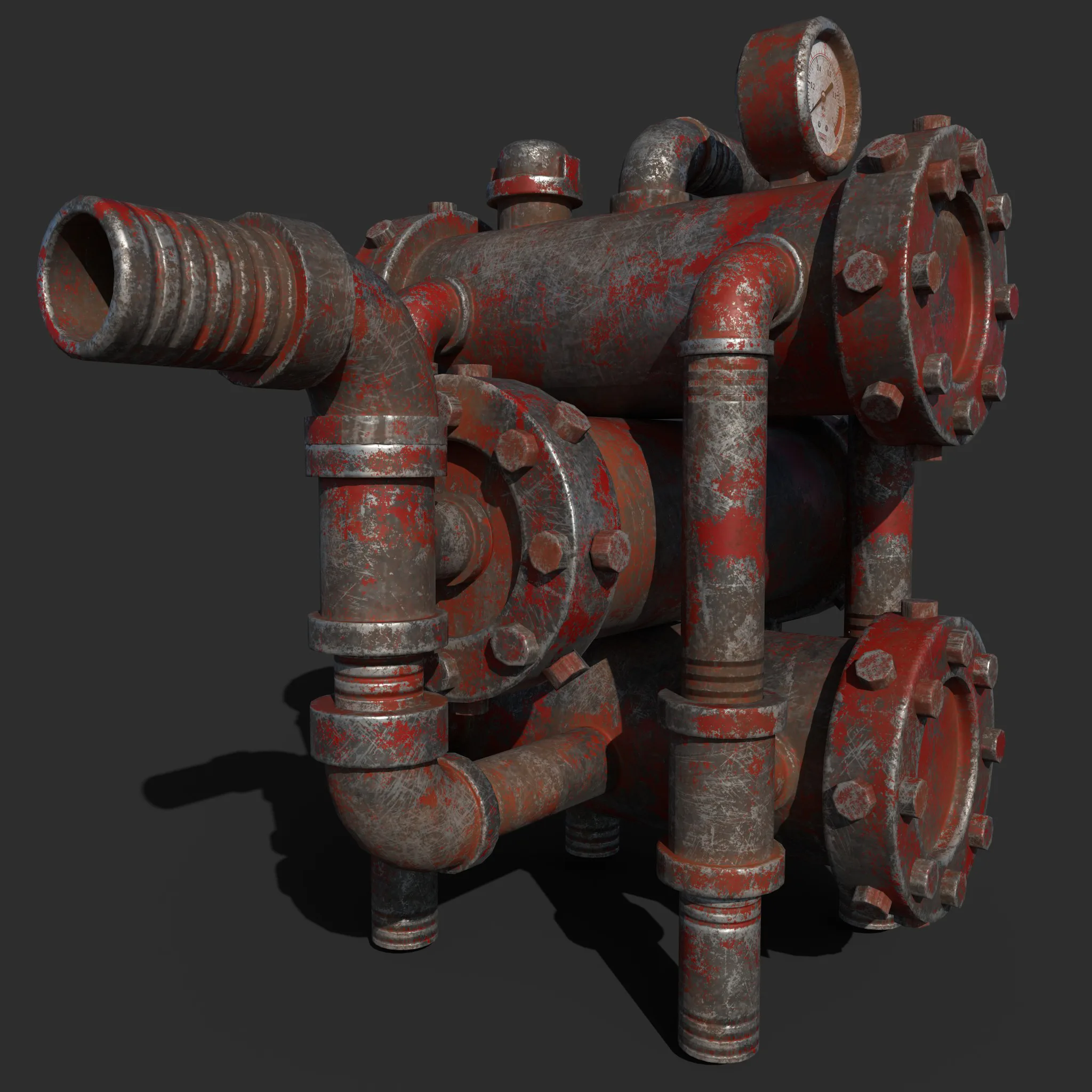 Vintage Water Pump Texturing Tutorial+Asset