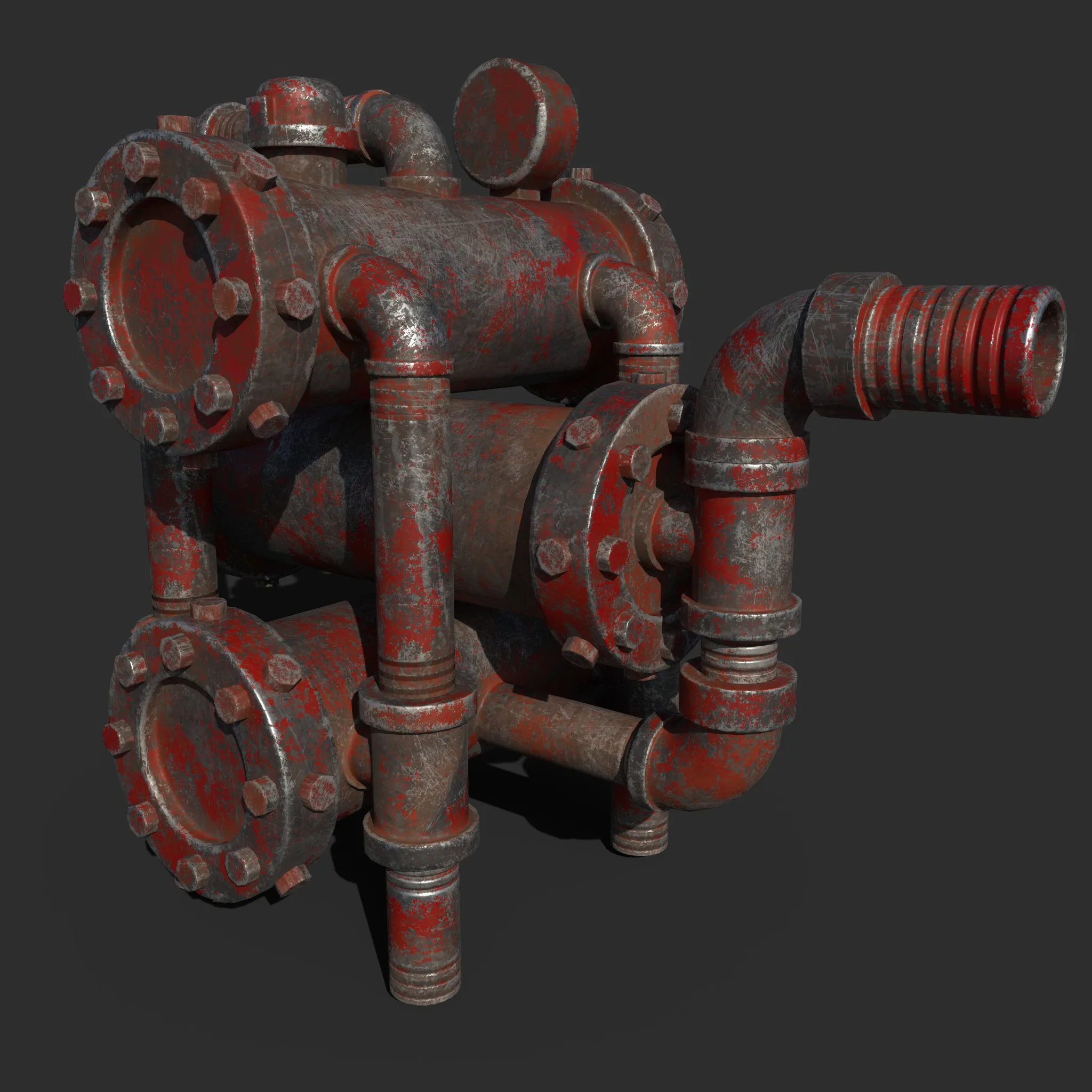 Vintage Water Pump Texturing Tutorial+Asset