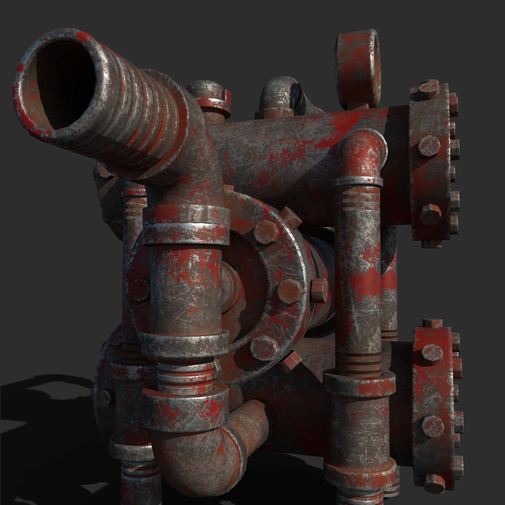 Vintage Water Pump Texturing Tutorial+Asset