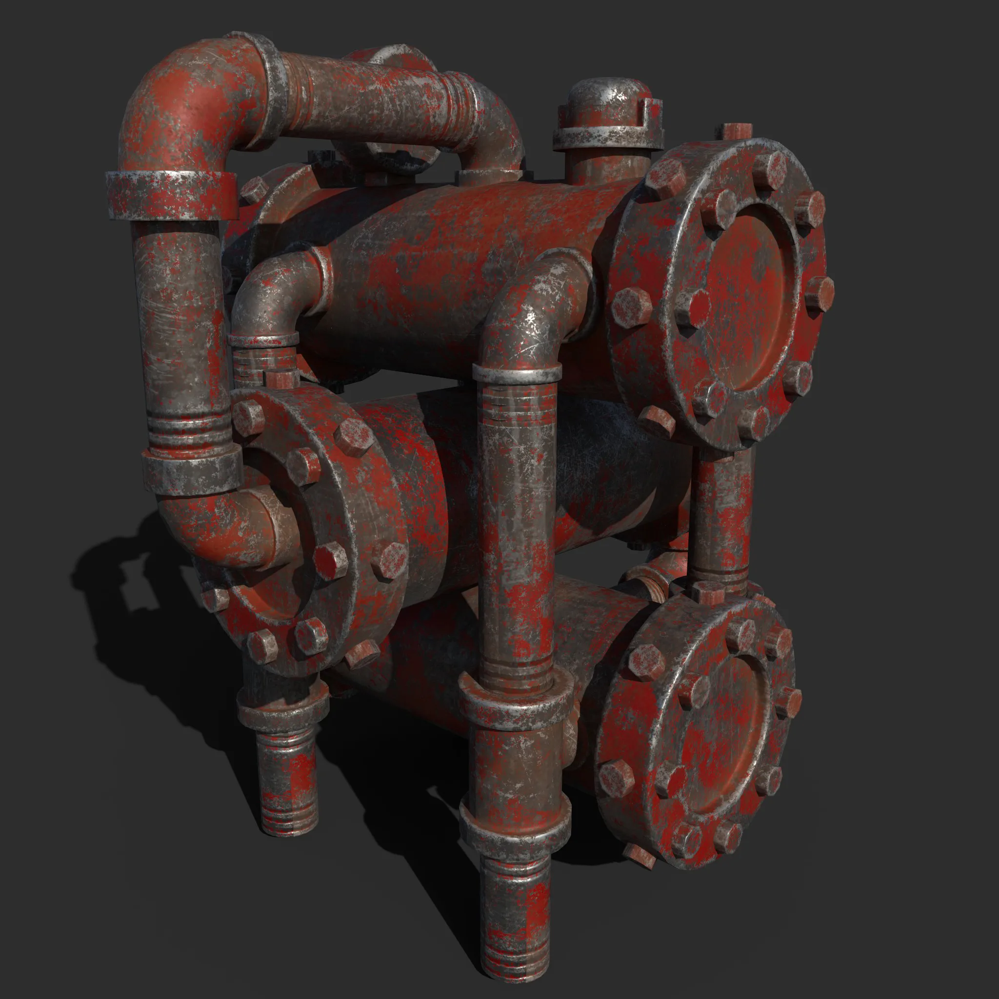 Vintage Water Pump Texturing Tutorial+Asset