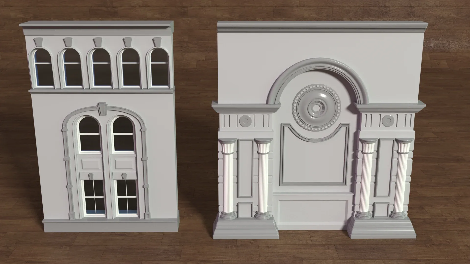 Building Facade Collection 5 - 35 pieces