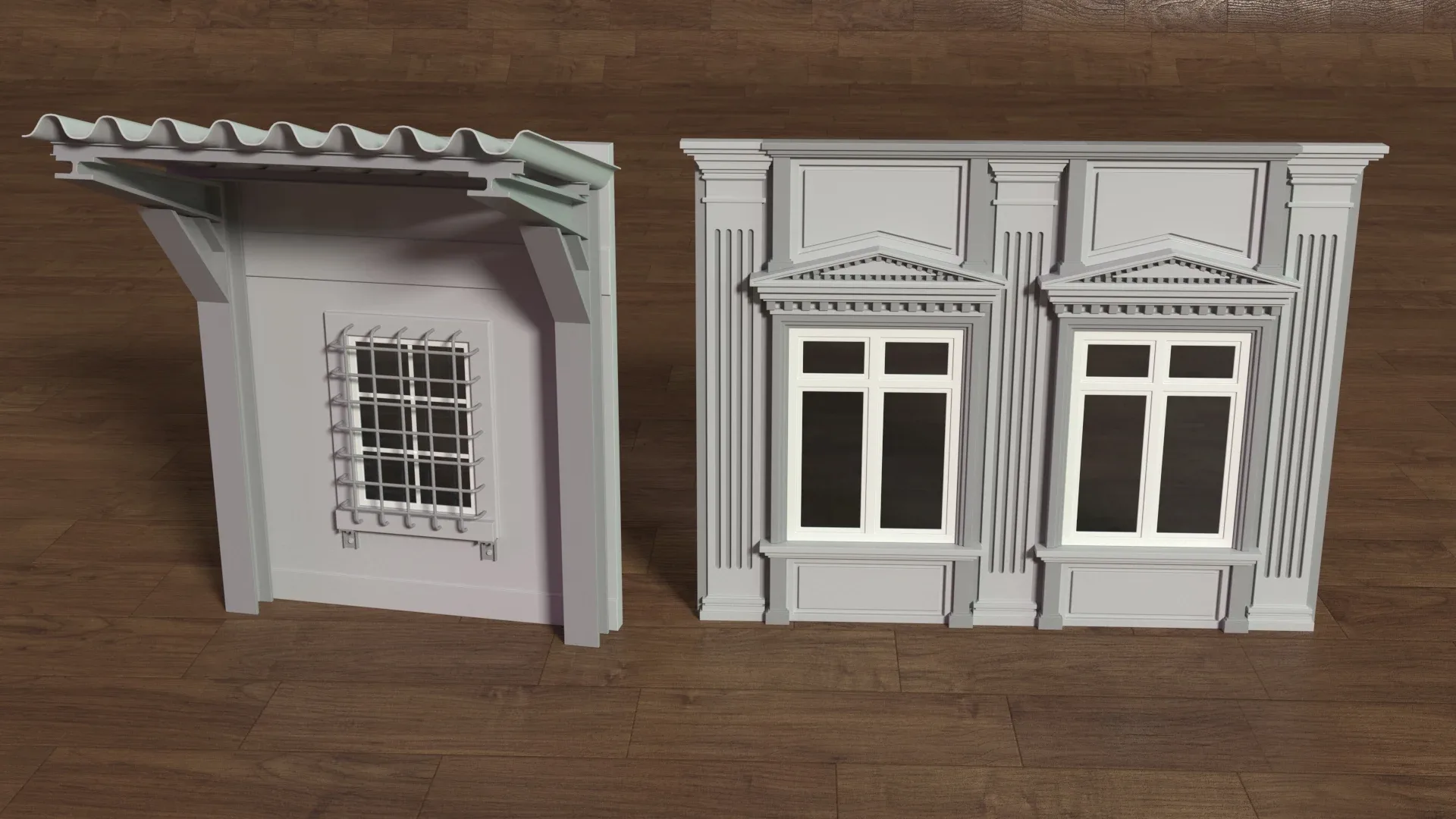 Building Facade Collection 5 - 35 pieces