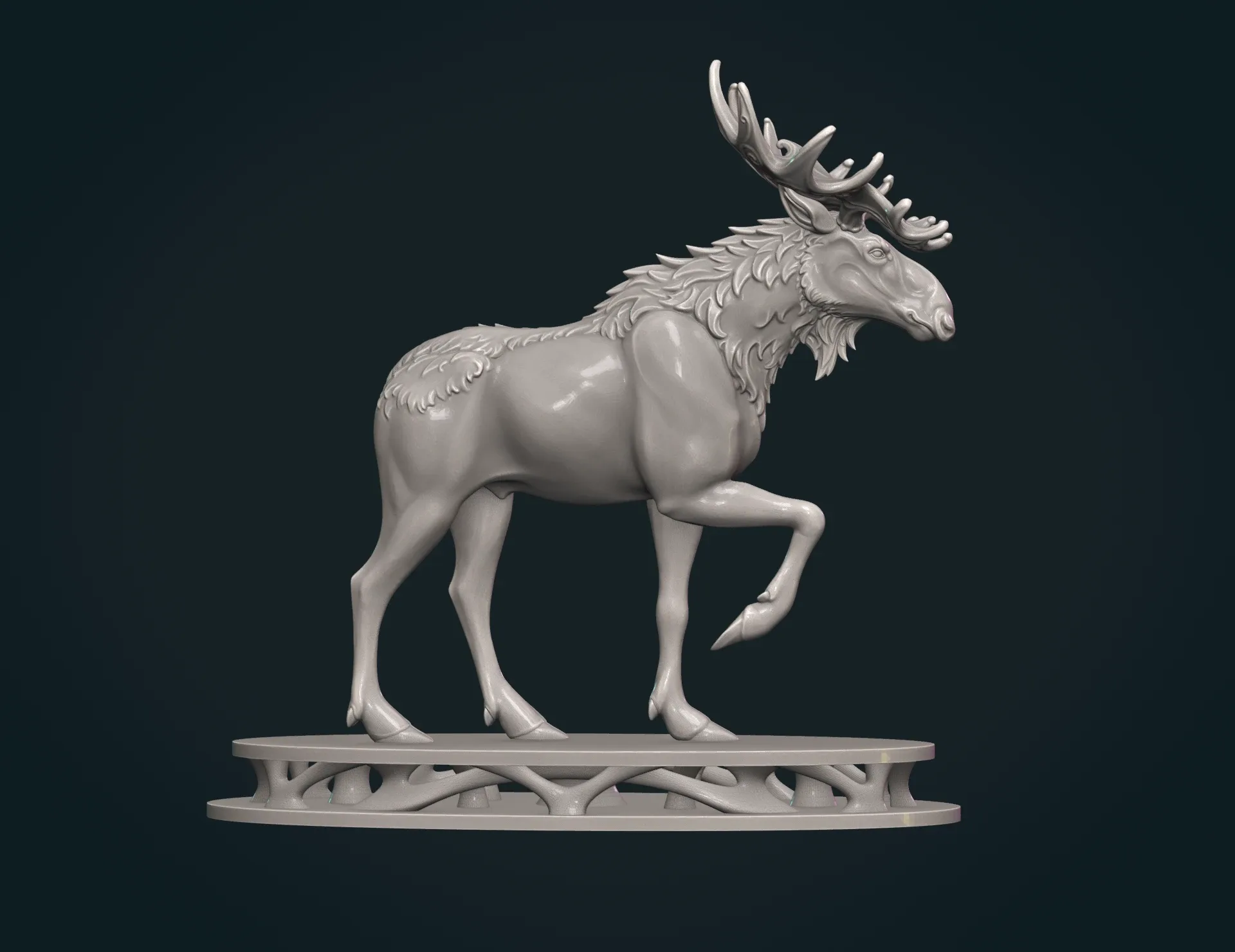 Moose sculpture