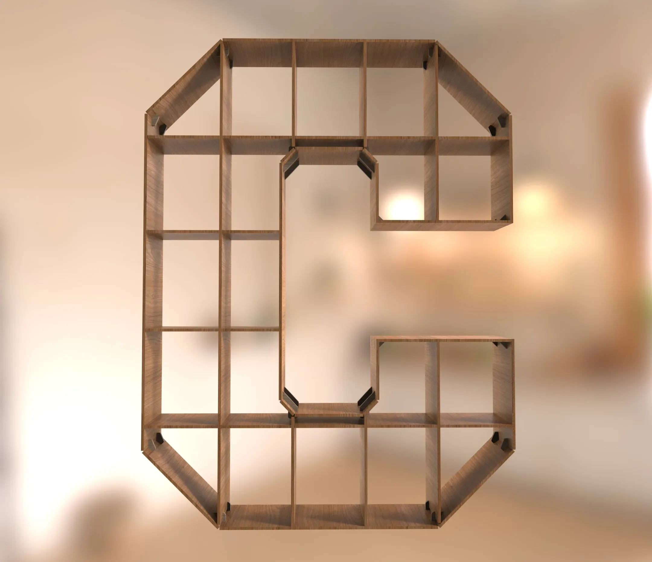 waffle shelf letter "C"