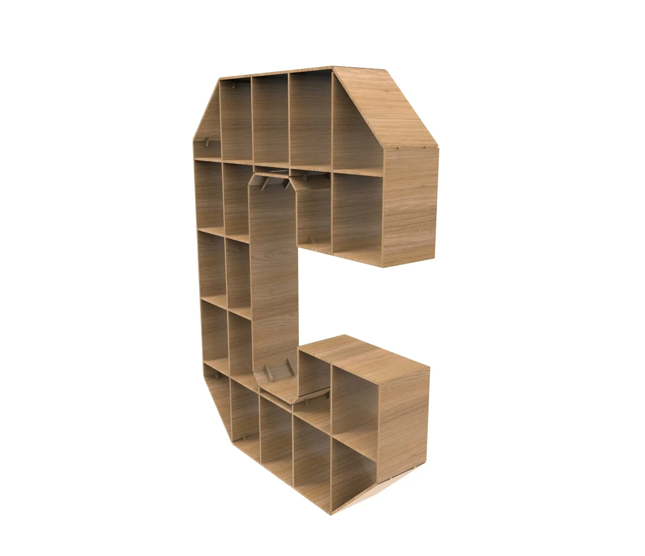 waffle shelf letter "C"