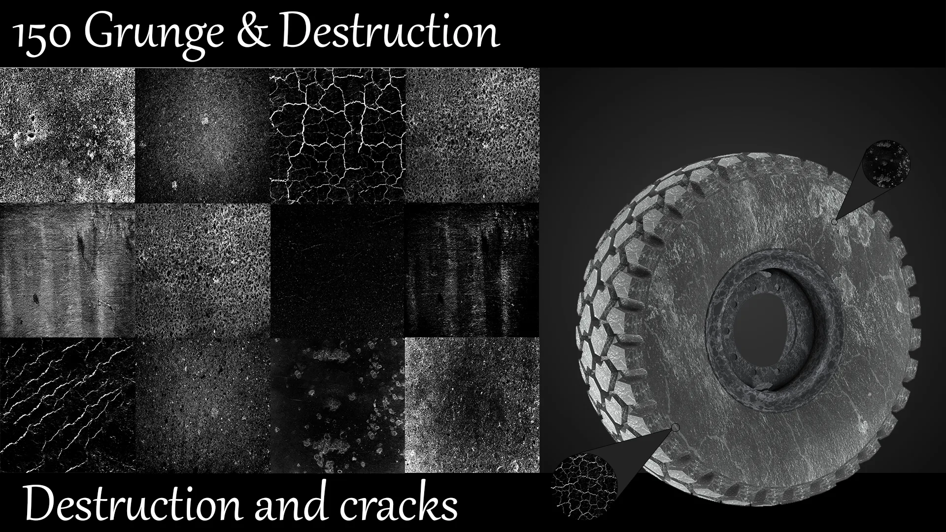 150 Grunge & Destruction 4k