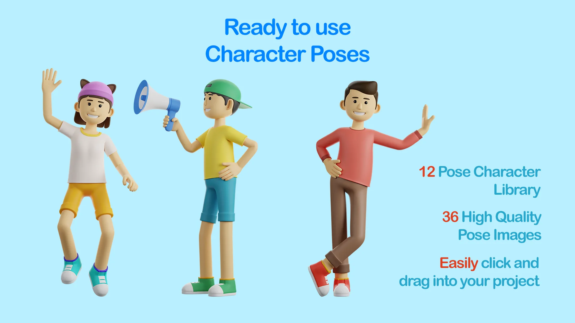 Cartoon Stylized Character Characters Rigged