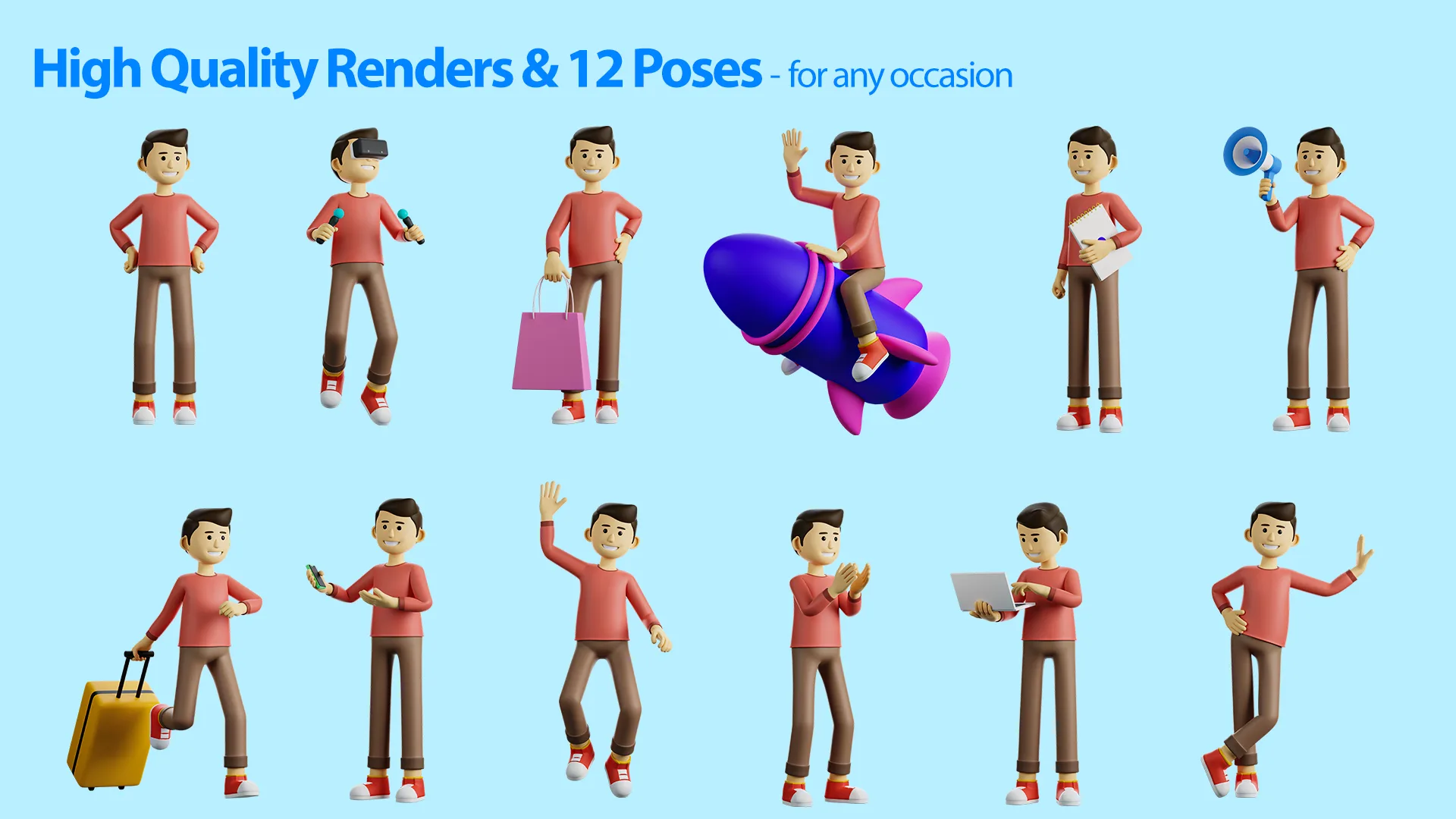 Cartoon Stylized Character Characters Rigged