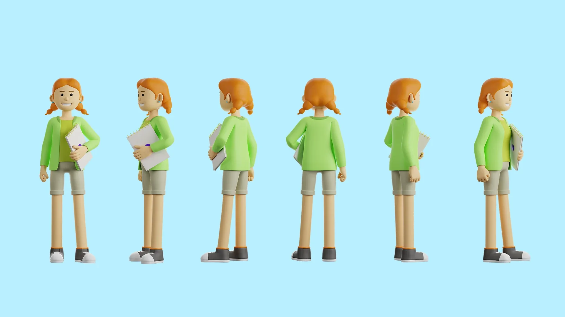 Cartoon Stylized Character Characters Rigged