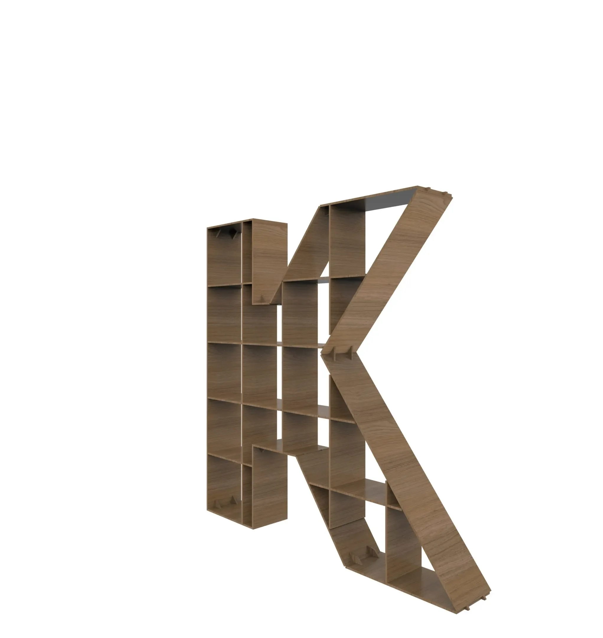 waffle shelf letter "k"