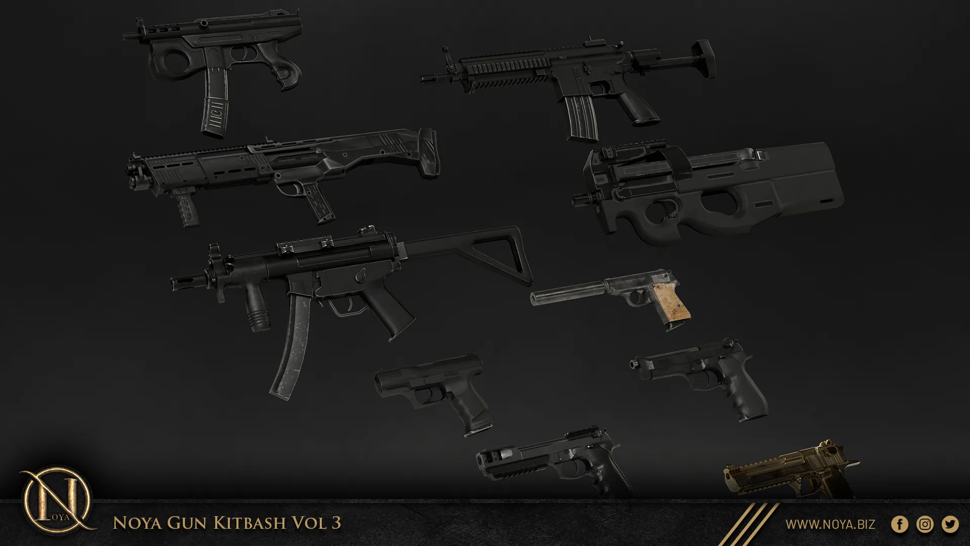 NOYA 50 Gun Kitbash Vol 3