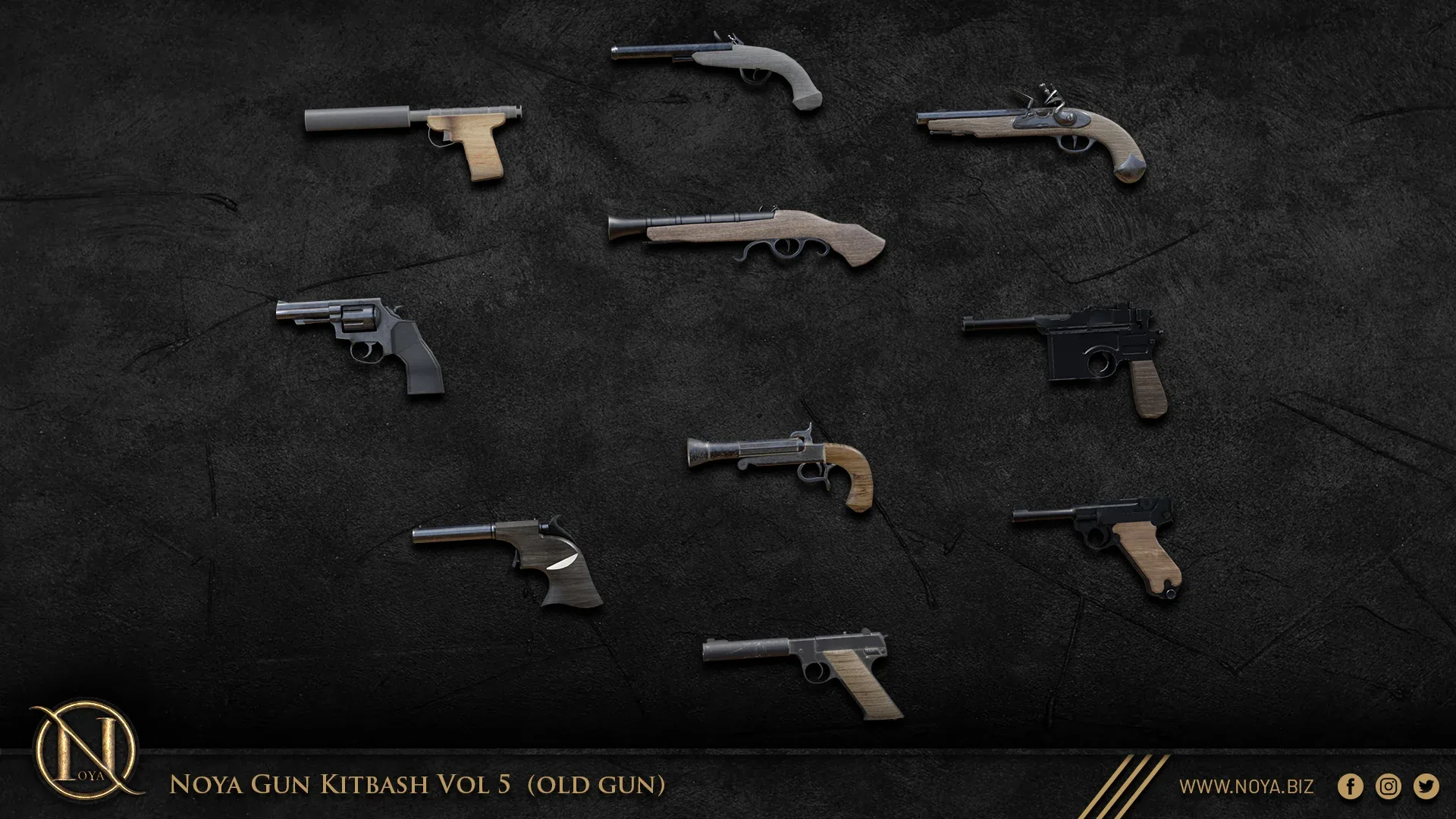 Noya 50 Gun Kitbash Vol 5 ( Old Guns )