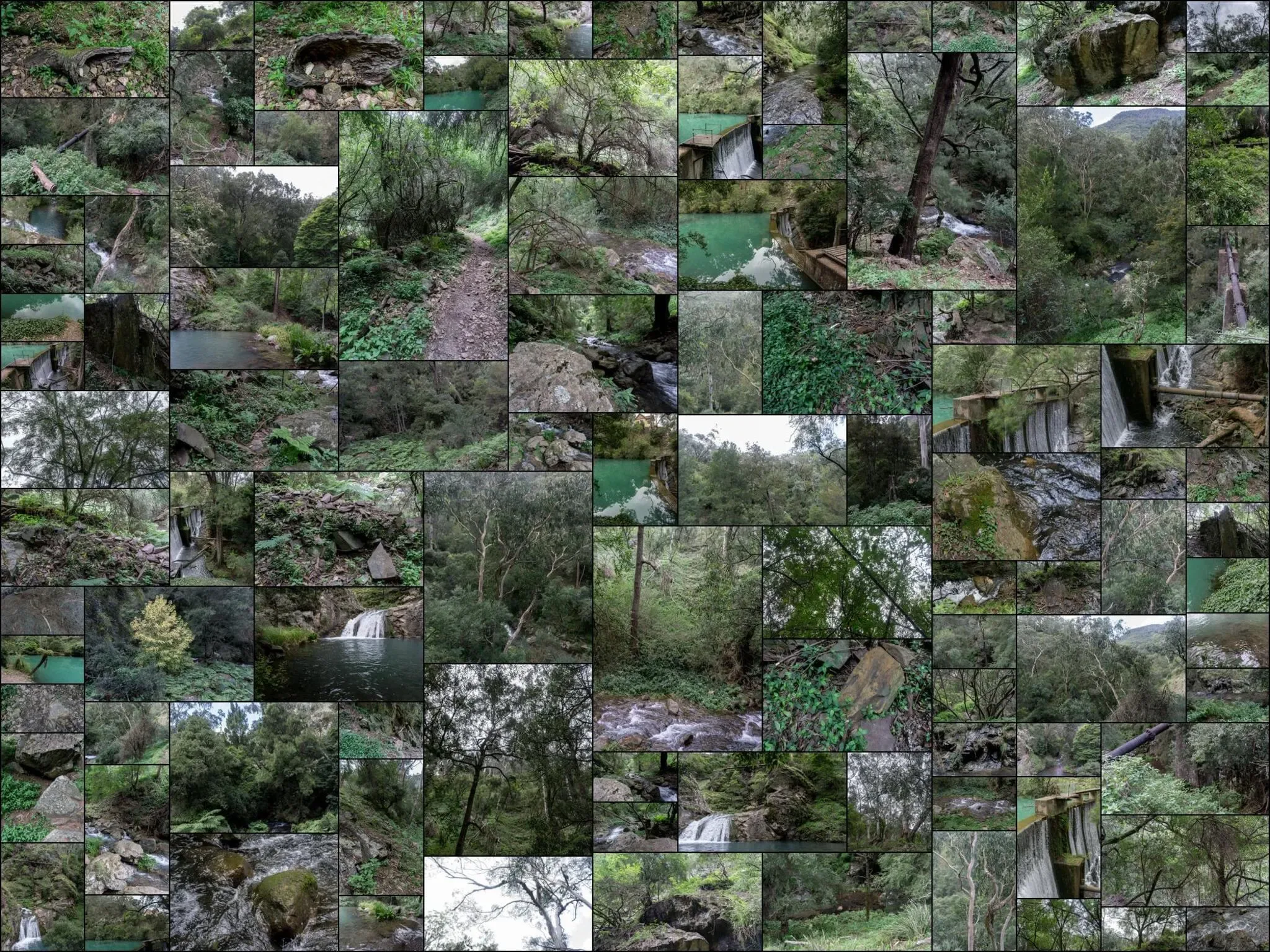 101 photos of Green Stream and an Old Dam