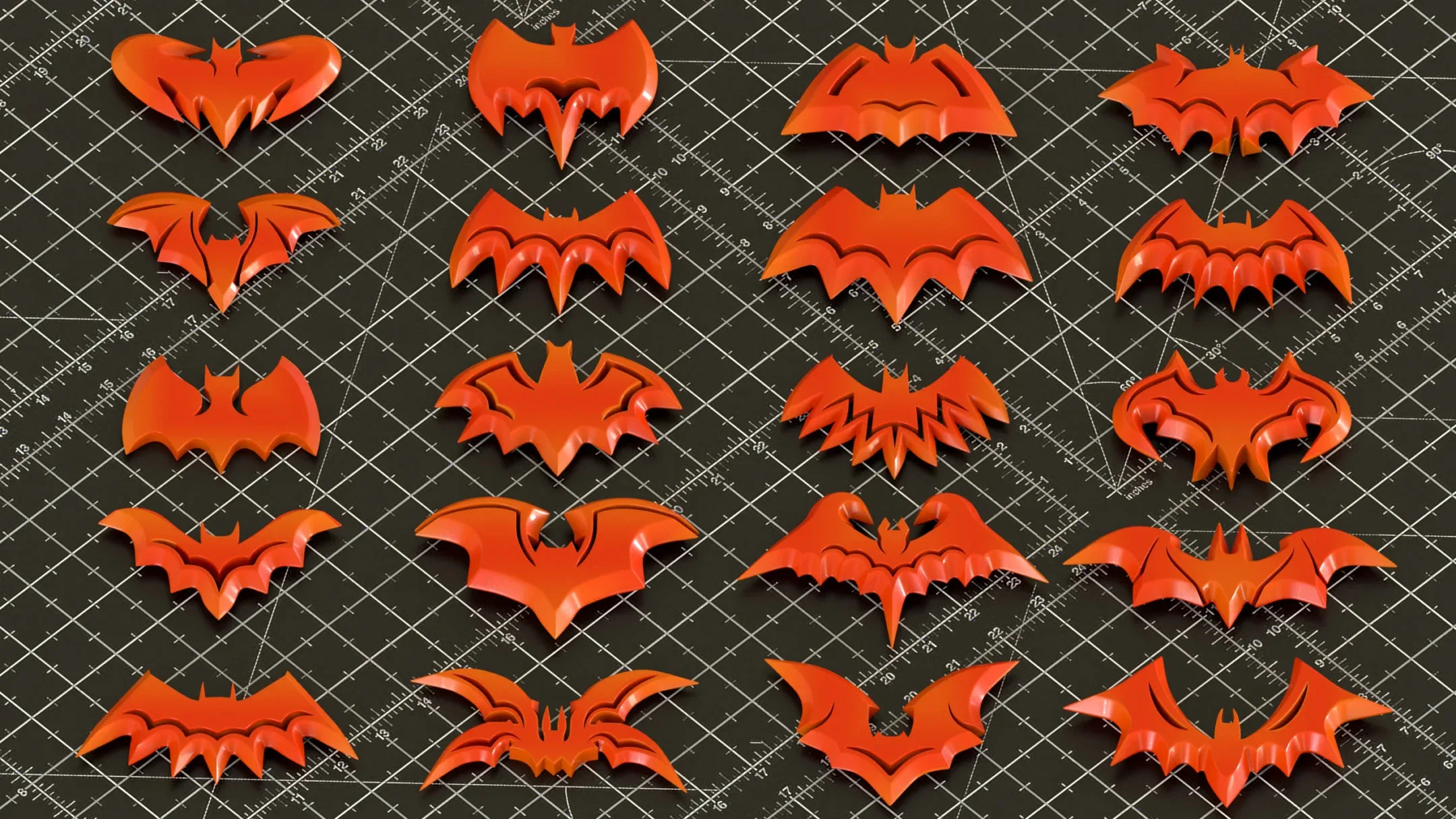 120 Hard Surface Shuriken Batman 3d Print Ready_vol 01